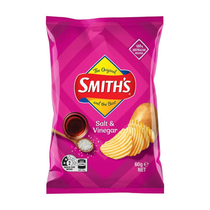 Smiths Salt & Vinegar Crinkle Potato Chips - 60g