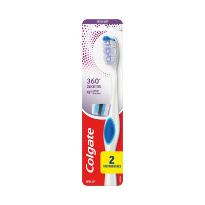 Colgate 360 Degree Sensitive Toothbrush - 2 Pack