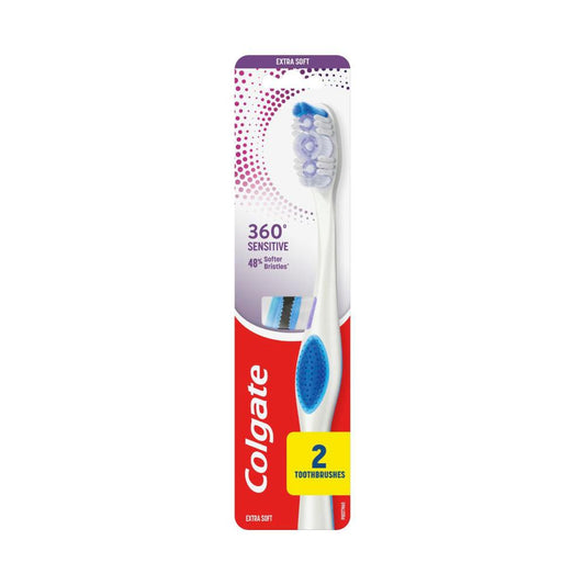 Colgate 360 Degree Sensitive Toothbrush - 2 Pack