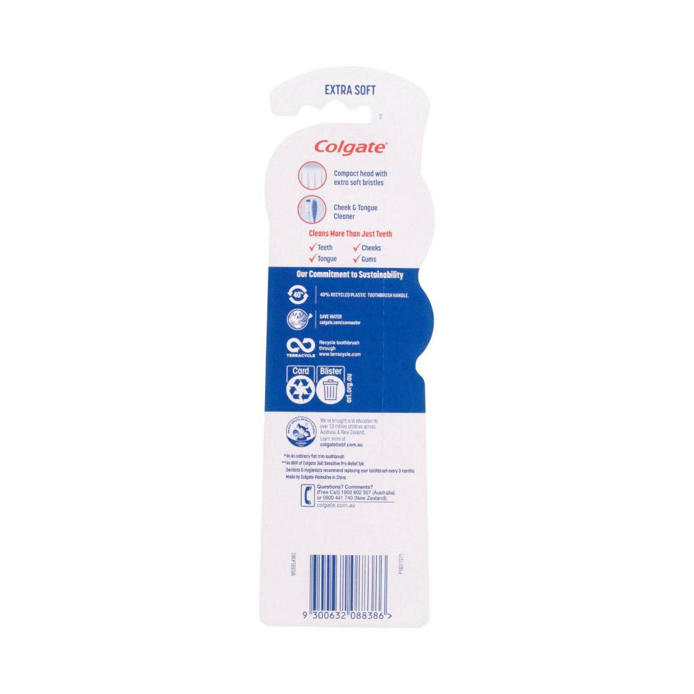 Colgate 360 Degree Sensitive Toothbrush - 2 Pack