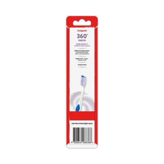 Colgate 360 Degree Sensitive Toothbrush - 2 Pack