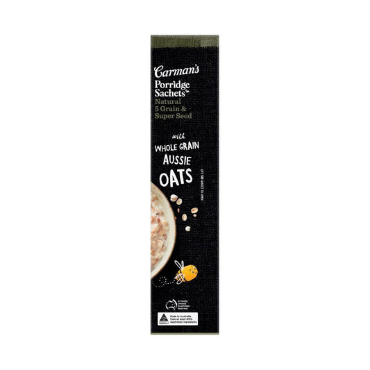 Carman's Porridge Sachets Natural 5 Grain & Super Seed 8 Pack - 320g