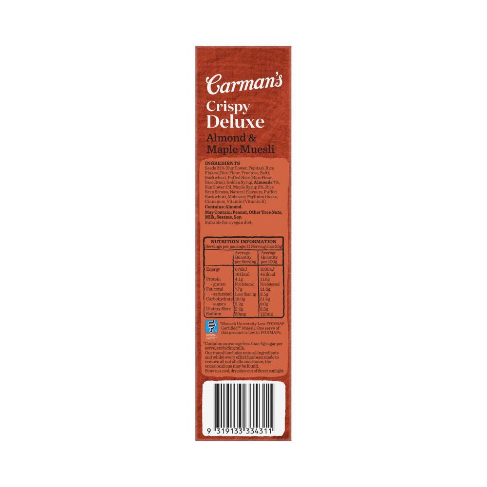 Carman's Deluxe Gluten Free Almond & Maple Muesli - 400g