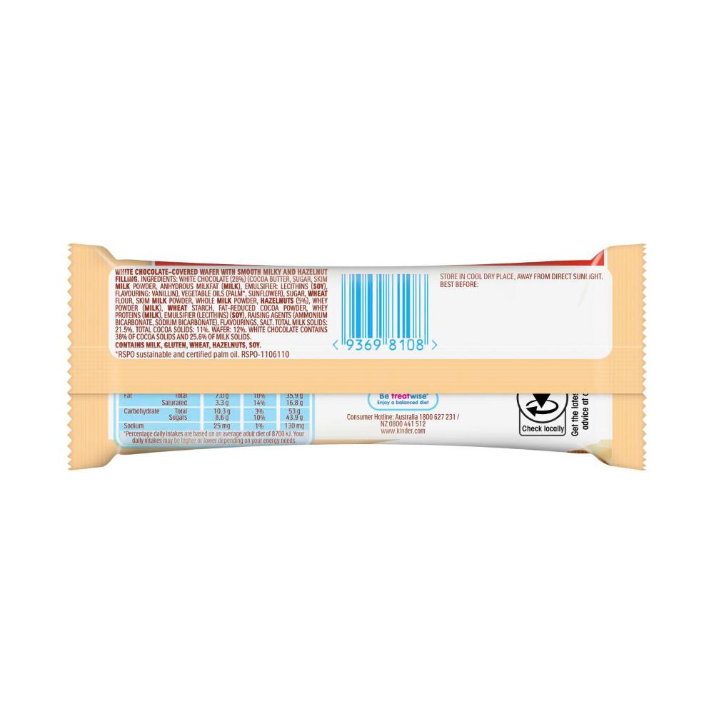 Kinder Bueno White Chocolate Bar - 39g