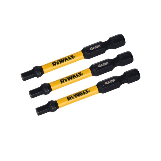 Dewalt Flextorq Screwdriver Bit 57mm HEX4 3 Pack
