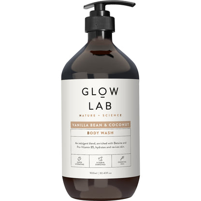 Glow Lab Body Wash Vanilla Bean & Coconut 900mL