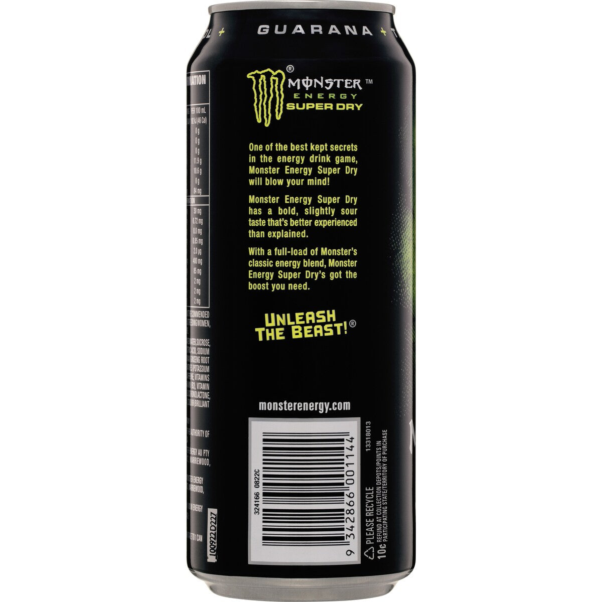 Monster Energy Super Dry Can 500ml