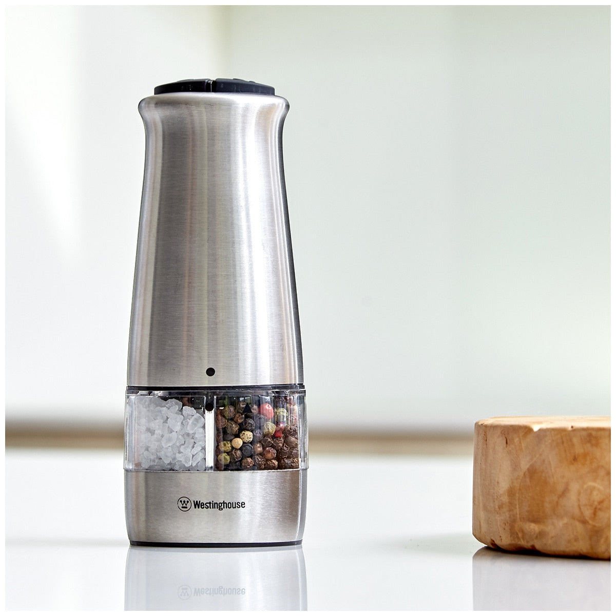 Westinghouse Electric 2 in 1 Salt & Pepper Mill WHSPMSET04