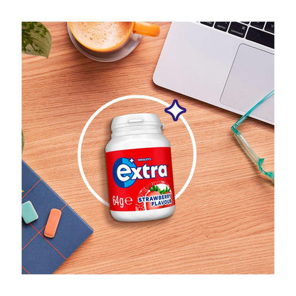 Extra Strawberry Sugar Free Chewing Gum - 64g