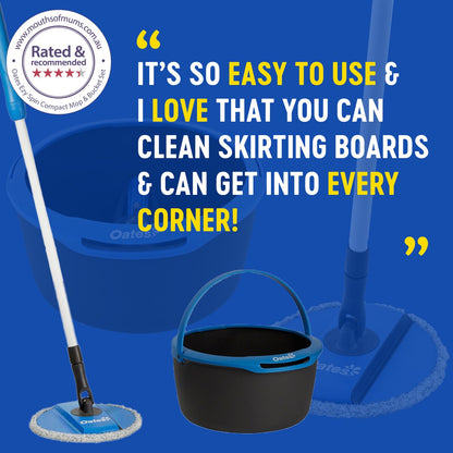 Oates Spin & Clean Compact Spin Mop & Bucket Set Each