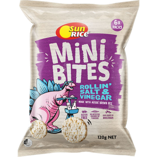 Sunrice Mini Bites Rollin Salt & Vinegar 6 Pack