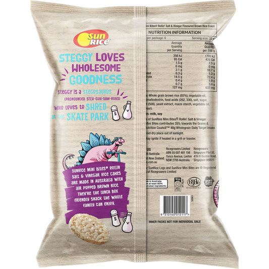 Sunrice Mini Bites Rollin Salt & Vinegar 6 Pack
