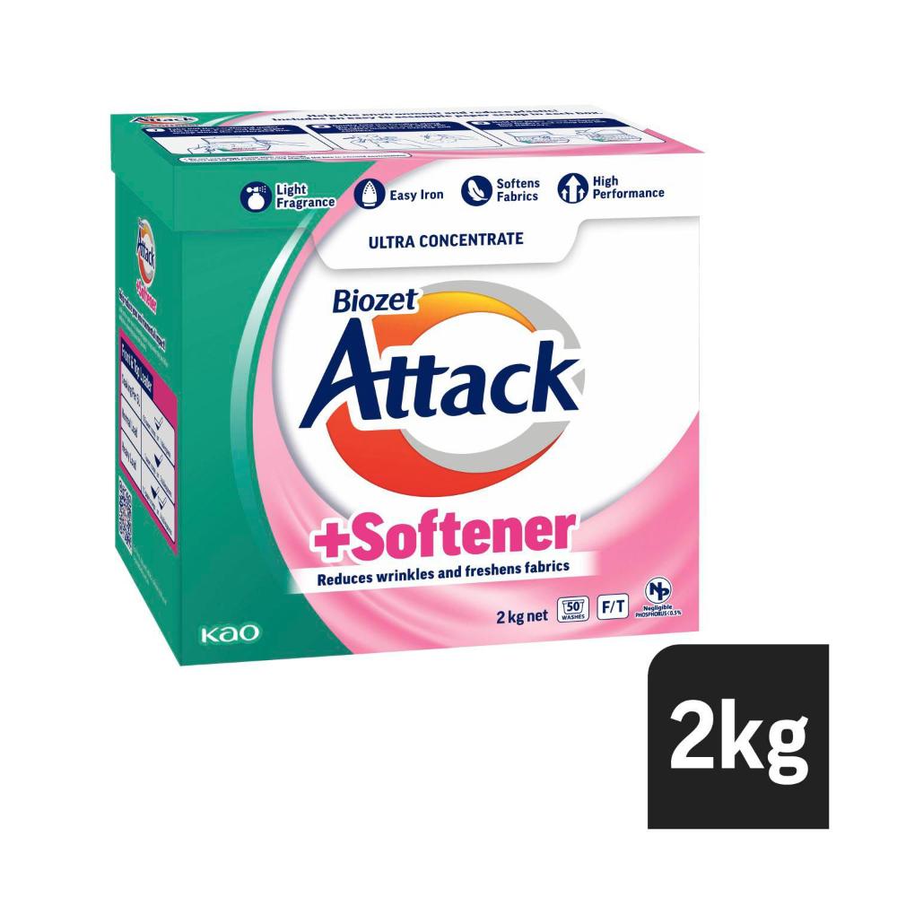 Biozet Attack Powder Plus Softener - 2kg