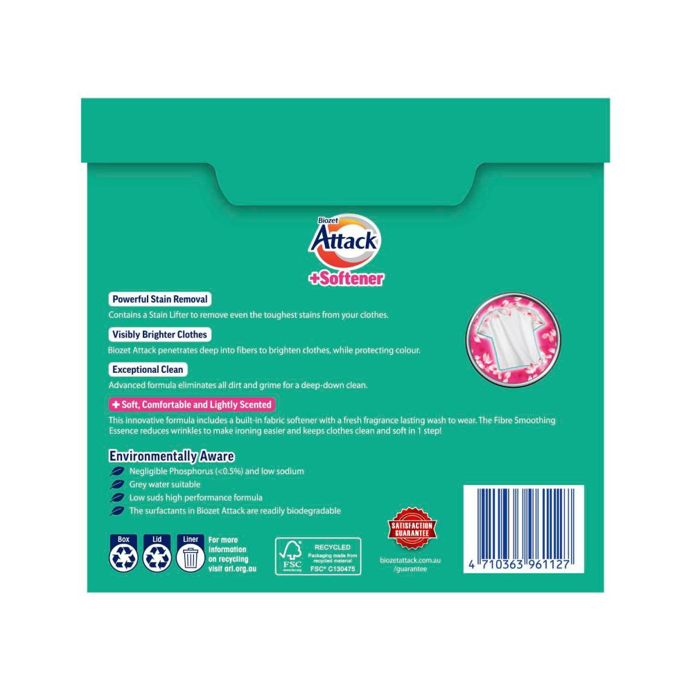 Biozet Attack Powder Plus Softener - 2kg