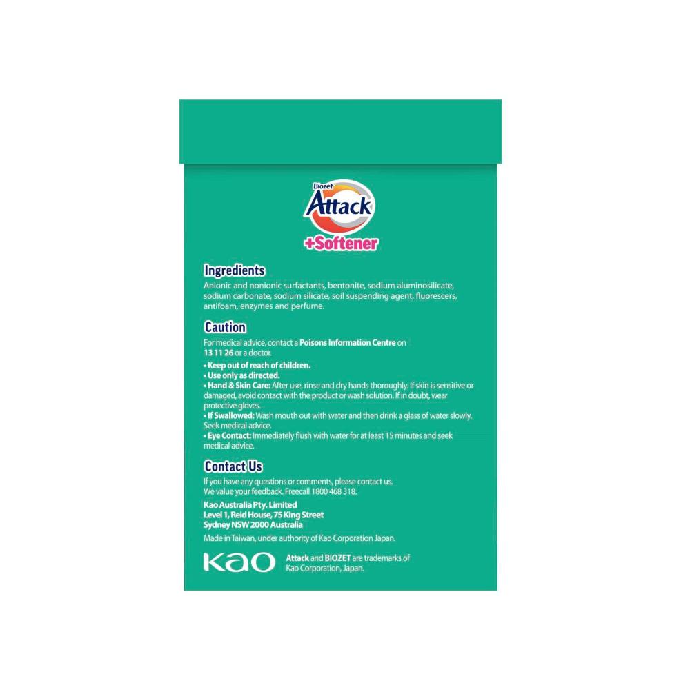 Biozet Attack Powder Plus Softener - 2kg