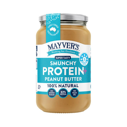 Mayver's Natural Peanut Butter High Protein - 375g