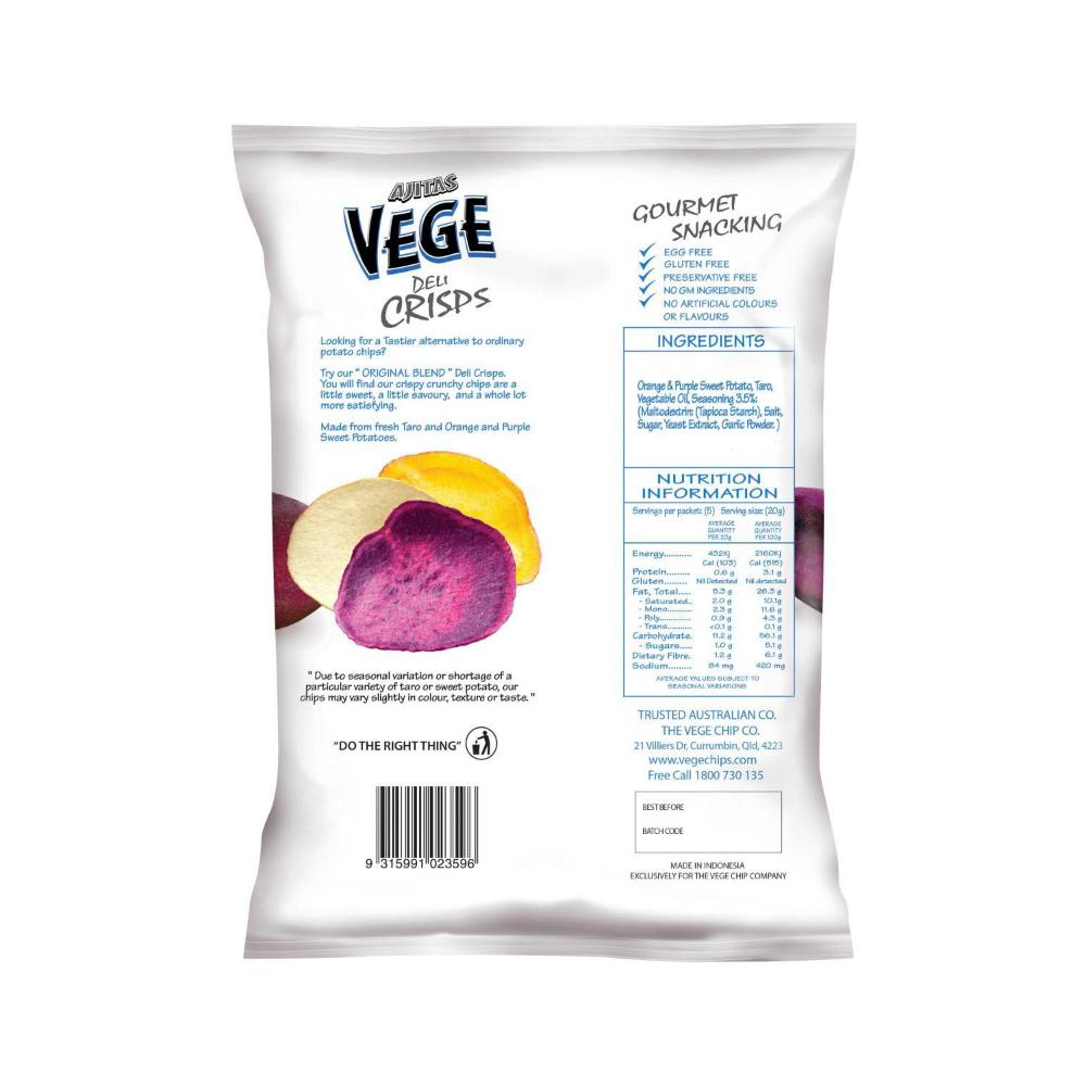 Vege Deli Crisps Original Blend - 100g
