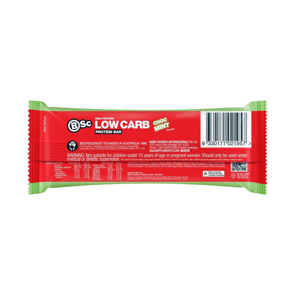 BSc High Protein Low Carb Bar Choc Mint | 60g