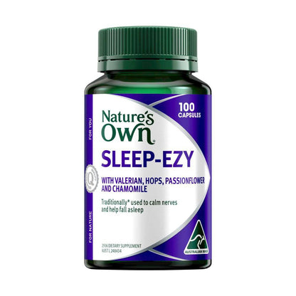 Nature's Own Sleep Ezy Capsules W. Chamomile Valerian + Hops - 100 pack