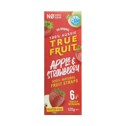 True Fruit Strips Apple & Strawberry - 120g