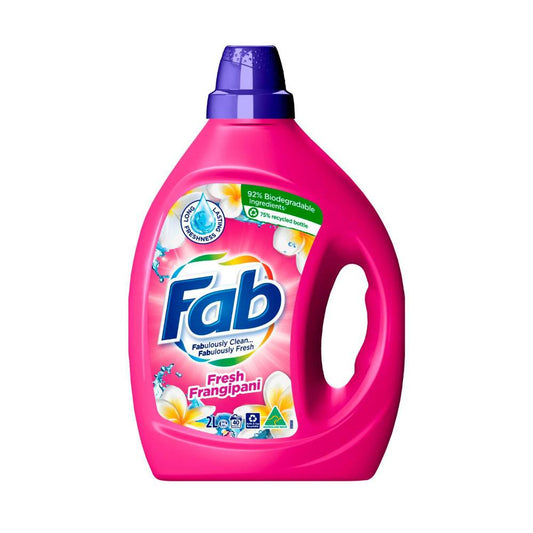 FAB Frangipani Front & Top Loader Laundry Liquid - 2L