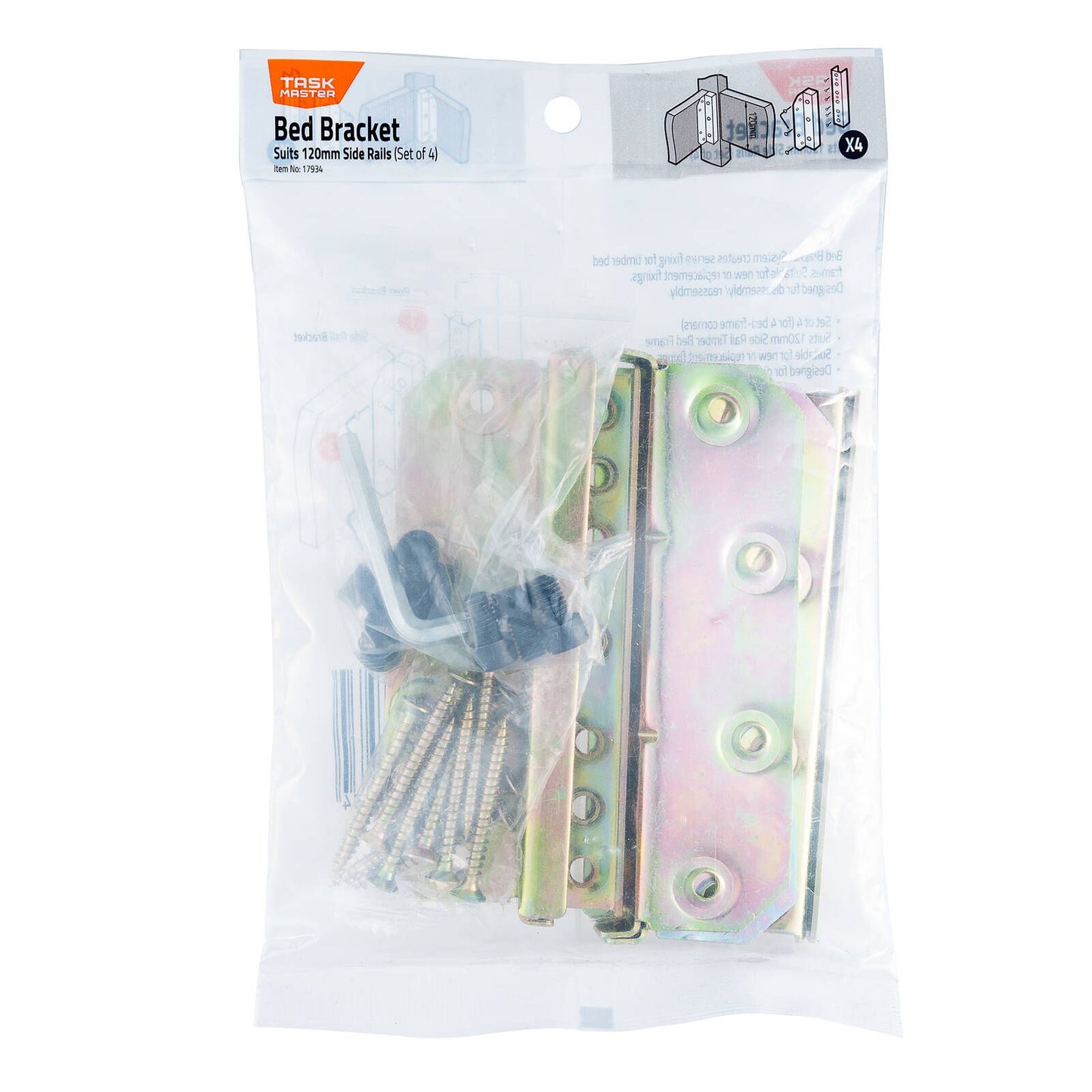 Taskmaster Bed Bracket - 120 x 40mm
