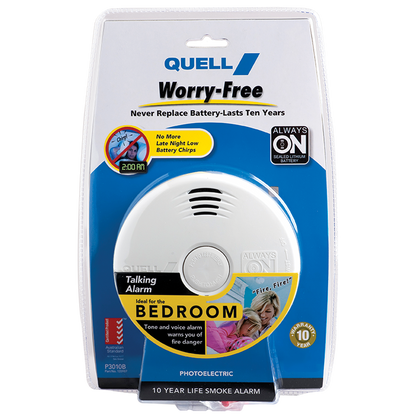 Quell Photoelectric Smoke Alarm - 130mm - Talking Voice