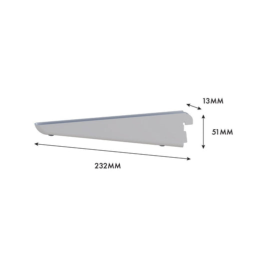 Flexi Storage Home Solutions Advanced Storage 220mm White Double Slot Bracket