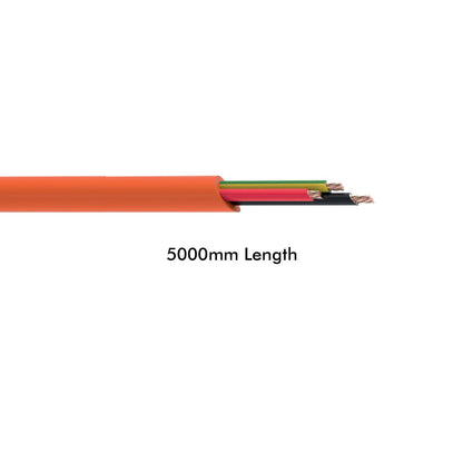 Deta 2 Core E 1 Phase Cable - 2.5mm - Orange - 5m