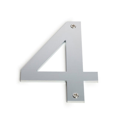Sandleford Stainless Steel House Number 4 - 100mm