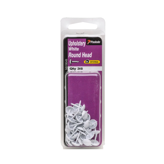 Paslode Upholstery Nails - White - 35 Pack