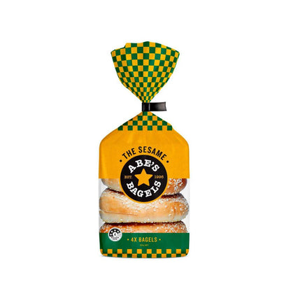 Abe's Bagels Sesame 4 Pack - 360g