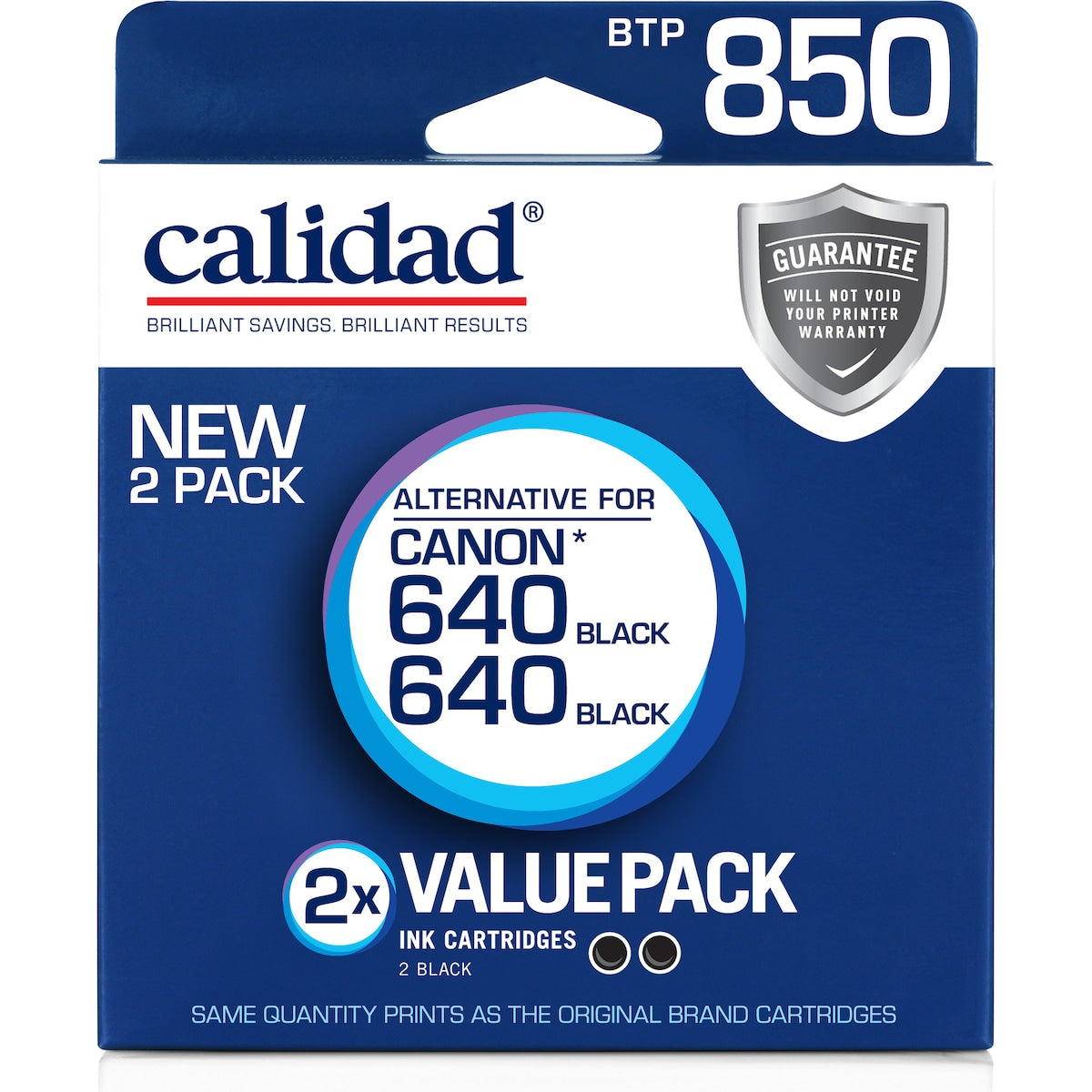 Calidad Canon 640 Printer Ink Cartridges 2 Pack