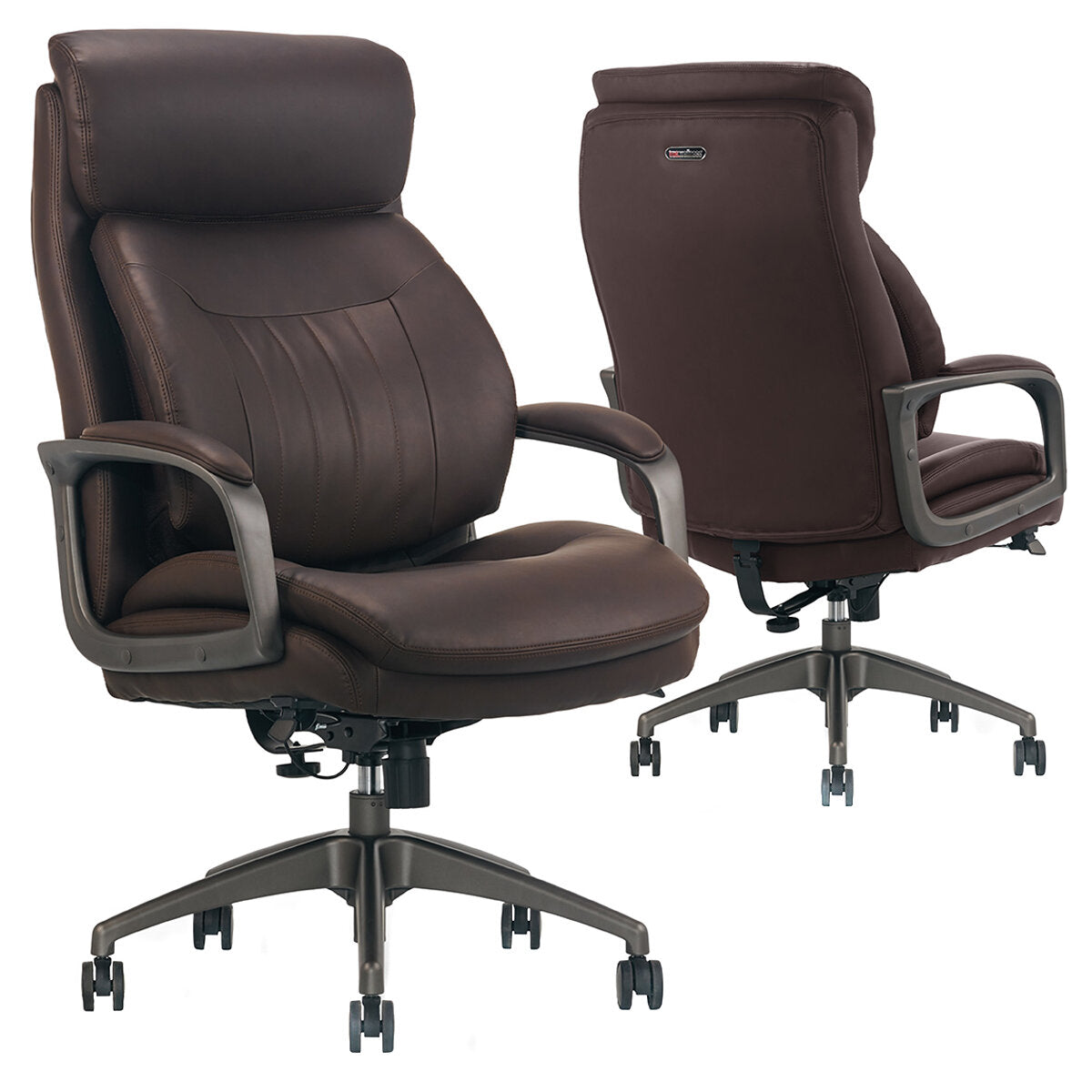 True Wellness Executive Office Chair Magic Back Technology Brown 51904-BRN 158kg