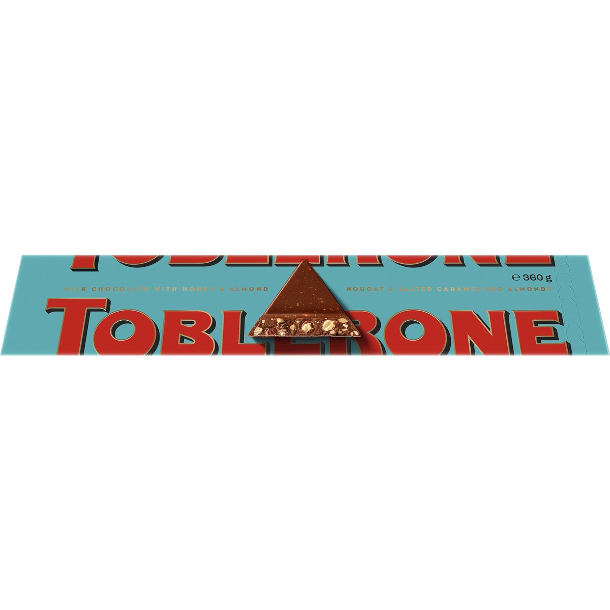 Toblerone Crunchy Almond Milk Chocolate Bar 360g