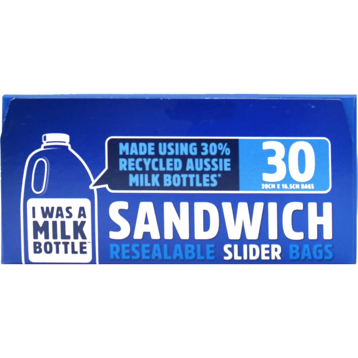 I Was A Milk Bottle Sandwich Resealable Slider Bags 30 Pack