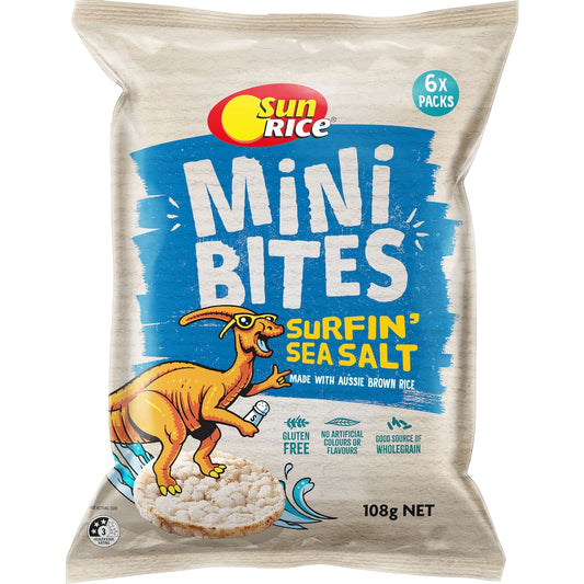 Sunrice Mini Bites Surfin Sea Salt 6 Pack
