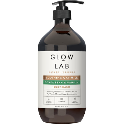 Glow Lab Oat Milk Body Wash Tonka Bean & Vanilla 900ml