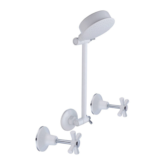 Shaw Mason Shower Set - 4 Star - 7.5L/min - White