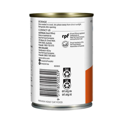Fussy Cat Grain Free Adult Wet Cat Food Chicken & Turkey With Cranberry - 400g