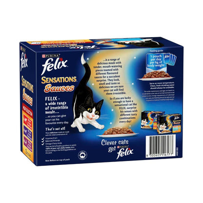 Felix Sensations Sauce Meat Selection Cat Food 85g - 12 pack