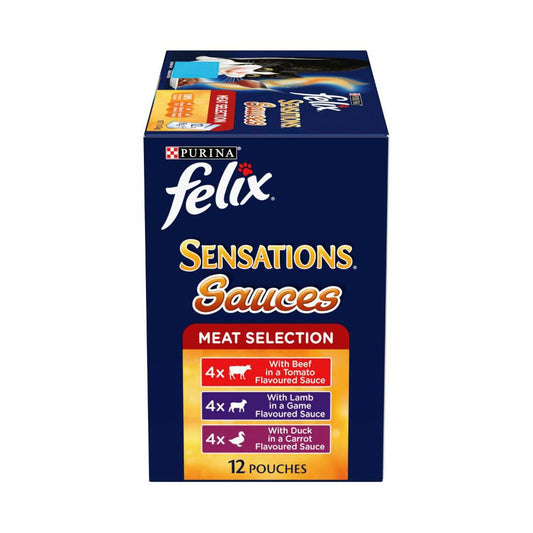 Felix Sensations Sauce Meat Selection Cat Food 85g - 12 pack