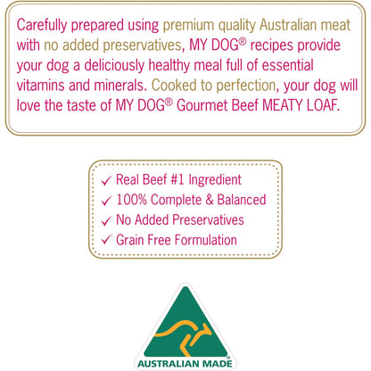 My Dog Adult Classic Loaf Gourmet Beef Wet Food Trays 100g X 6 Pack