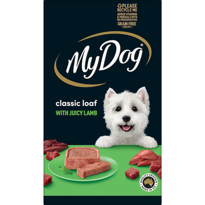 My Dog Adult Classic Loaf Juicy Lamb Wet Food Trays 100g X 6 Pack