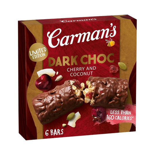 Carman's Breakfast Bars Dark Choc Cherry - 210g