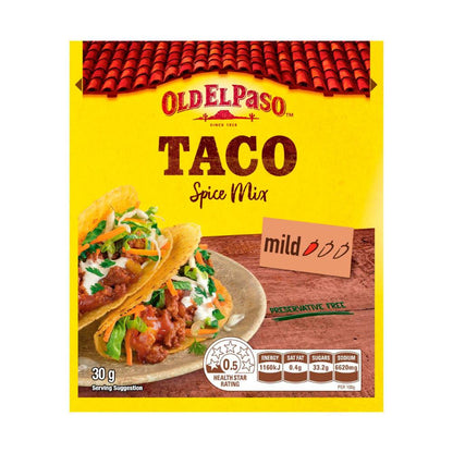 Old El Paso Spice Mix For Tacos Mild - 30g