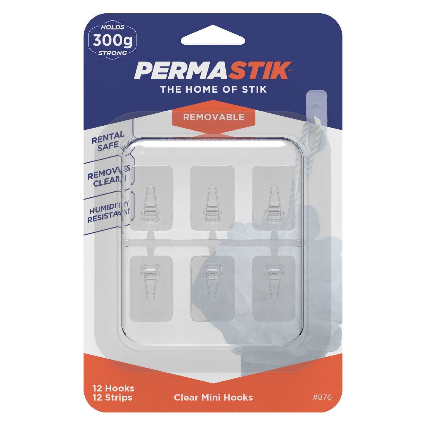 Permastik Clear Mini Clips - 12 Pack