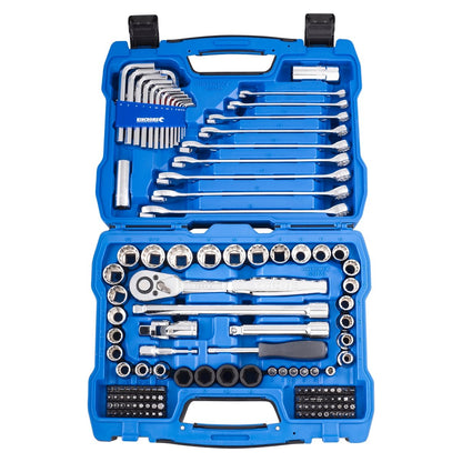 Kincrome Socket Set - 148 Piece - Chrome Vanadium Steel - Ratcheting