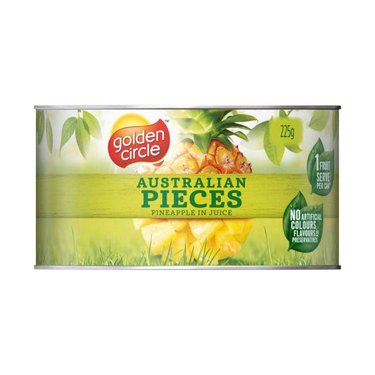 Golden Cire Australian Pineapple Pieces In Juice - 225g
