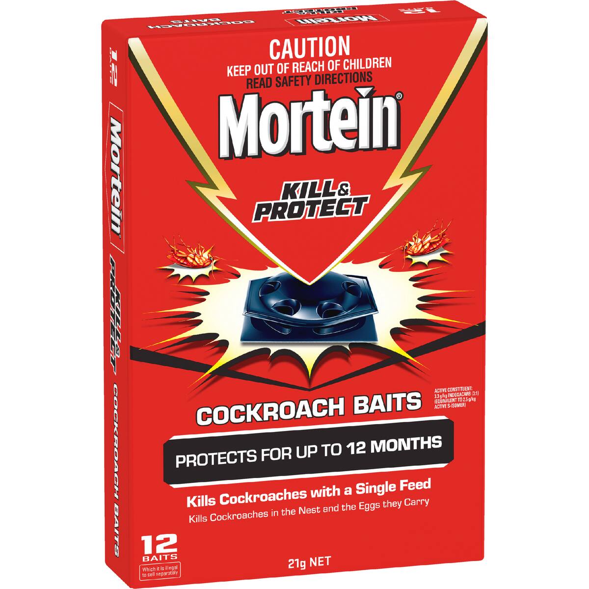 Mortein Kill & Protect Cockroach Baits 12 Pack